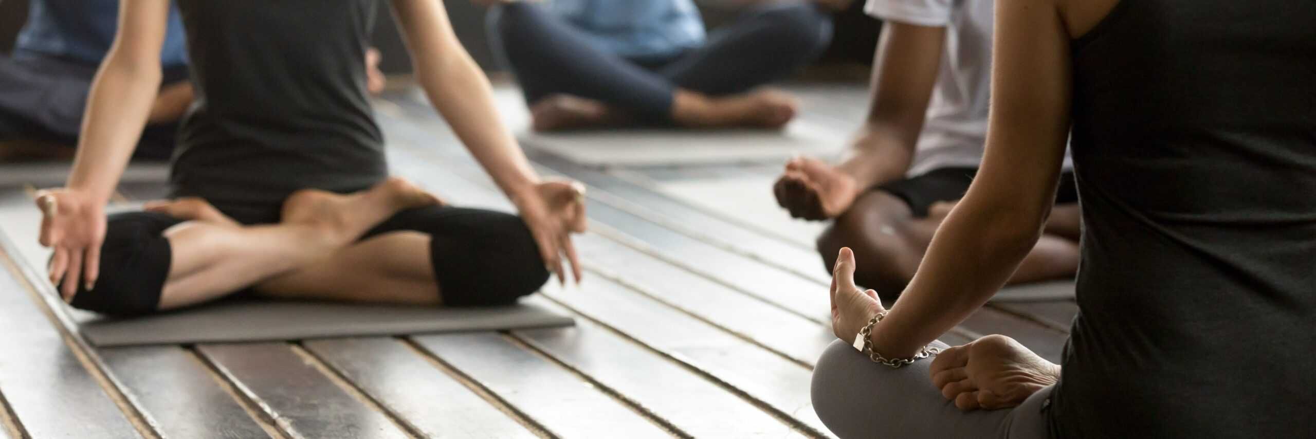 A group enjoys Yoga therapy in Chattanooga, TN.